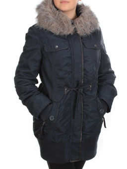 B-23 DARK BLUE Куртка зимняя женская NO NAME (100 гр. холлофайбер)