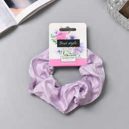 Цена за 3 шт. Резинка для волос «Орбита», классик галант, 10 см, сиреневая