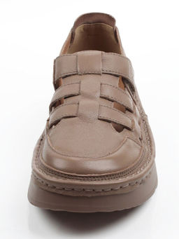06-2193-5 DK. BEIGE Туфли женские (натуральная кожа)