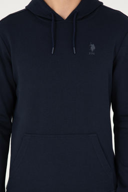 Мужской темно-синий базовый свитшот - U.s. polo assn фото 6