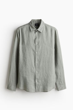 Camisa de lino Regular Fit - H&m фото 3