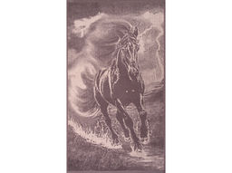 Полотенце махровое 6с103.412ж1 Огненная лошадь(т.с.мальв1) 50х90см