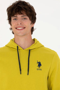 U. S. Polo Assn Мужская базовая толстовка с капюшоном фисташкового цвета - U.s. polo assn фото 2