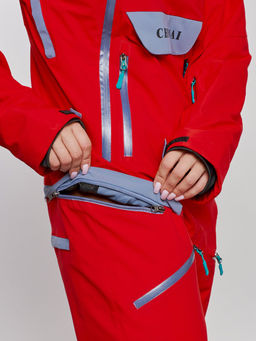 Горнолыжный комбинезон женский зимний красного цвета 2323Kr - Chunmai фото 15