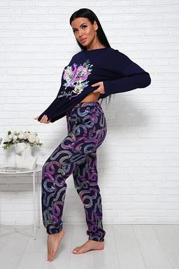 Костюм с брюками (01027. малиновый) - Плиона фото 12