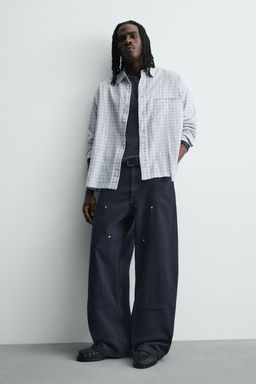 STUDDED CARPENTER TROUSERS - Zara фото 14