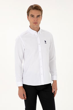 Erkek Beyaz Uzun Kollu Basic G_mlek Sepette S_rpriz _ndirim - U.s. polo assn фото 8