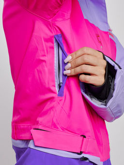 Горнолыжный комбинезон женский зимний фиолетового цвета 2327F - Chunmai фото 16