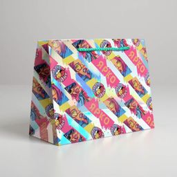 Пакет подарочный голографический, упаковка, Shine like a star, 23 х 18 х 10 см