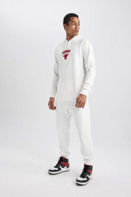 DeFactoFit Толстые спортивные штаны стандартного кроя для джоггеров NBA Chicago Bulls  фото 4