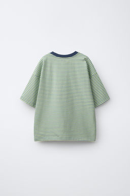 CAMISETA HEAVY WEIGHT RAYAS / Raya verde