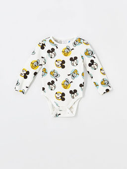 Mickey Mouse Bask?l? Erkek Bebek ??t??tl? Body ve Pantolon 2li