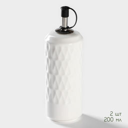 Набор для специй и соусов BellaTenero, 5 предметов: 2 соусника 200 мл, сахарница 360 мл, солонка 120 мл, перечница 120 мл, на бамбуковой подставке, керамика, белый