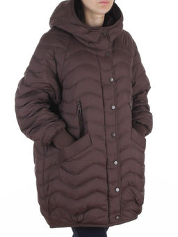 H-8912 DARK BROWN Куртка пуховая женская