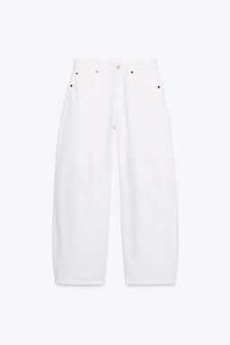 TRF BAGGY BALLOON MID-WAIST JEANS - Zara фото 48