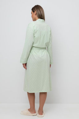 Е 50005/24/пастельно-зеленый,горошек халат жен