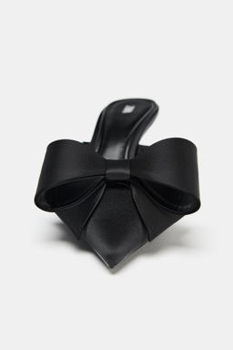 BOW HIGH-HEEL MULES - Zara фото 12