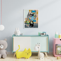 ФРЕЯ CMF-PKZ/PM-006 Набор для раскрашивания по номерам (на картоне) 40 х 30 см Ну, погоди! На прогулке  фото 4