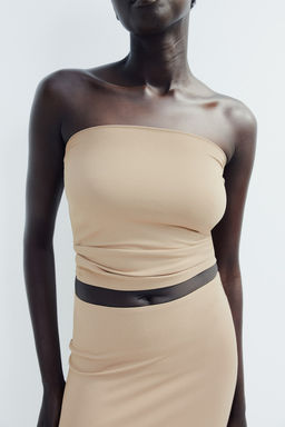 Top de tubo de microfibra