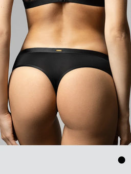 3211L DESIDERIO Трусы String (высокая линия талии) (ЧЗ) nero