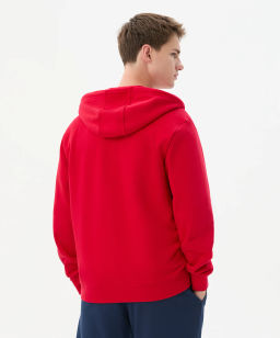 Флисовое худи на молнии JOGEL ESSENTIAL Cotton Fleece FZ Hoodie, красный фото 7
