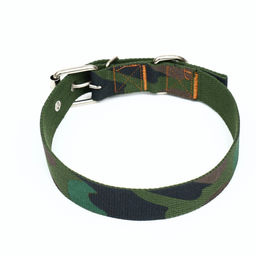 Ошейник брезентовый однослойный Камуфляж, 72 х 3,5 см - Пижон фото 2
