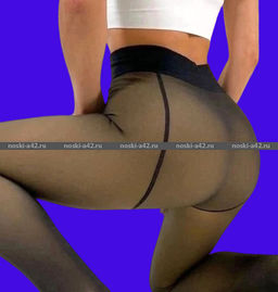 Цена за 2 шт. Женские лосины Вторая кожа имитация капрона с мехом р-р 4-5 (фактический размер 46-50)