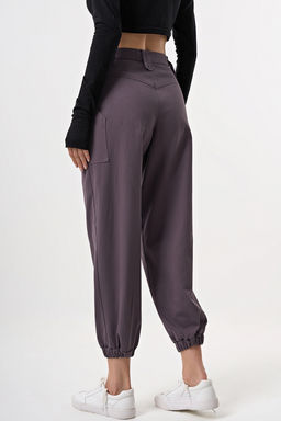 Брюки карго из хлопка графитовые