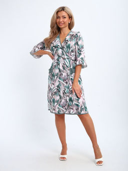 Халат женский, модель 130, трикотаж (46 размер, Джунгли)