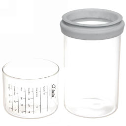 Банка для продуктов стеклянная 850мл "Olala" с мерный стаканом