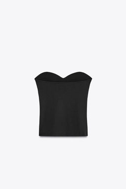 TEXTURED BANDEAU TOP - Zara фото 8