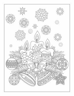 Новогодняя раскраска