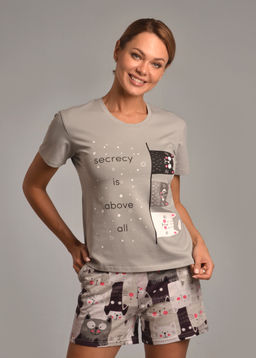 Комплект с шортами СЕКРЕТ (серый №3)
