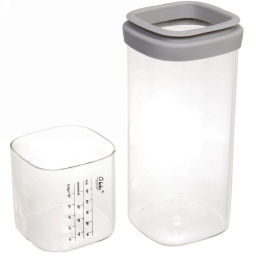 Банка для продуктов стеклянная 800мл "Olala" с мерный стаканом