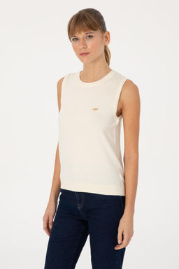 Kad_n Krem Bisiklet Yaka S_veter - U.s. polo assn фото 3