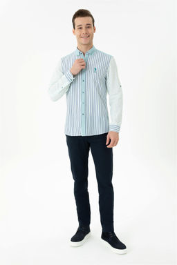 Мужская мятная рубашка с длинным рукавом - U.s. polo assn фото 4