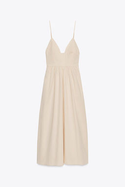 POPLIN MIDI DRESS - Zara фото 6