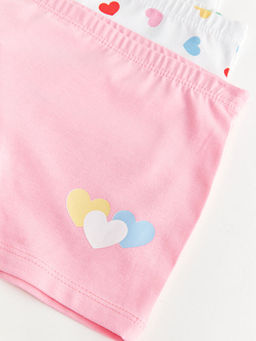 Bask?l? Pamuklu K?z ?ocuk Boxer 3l? - Waikiki фото 3