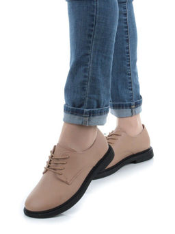 03-DCO125-1 DK. BEIGE Полуботинки женские (натуральная кожа) - Фабричный китай фото 2