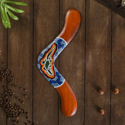 Сувенир Бумеранг с точечной росписью коричневый 40х7х1 см МИКС - Simaland фото 5