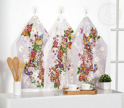 Полотенце 50*60 см. Чудесный день рогожка хлопок 100%