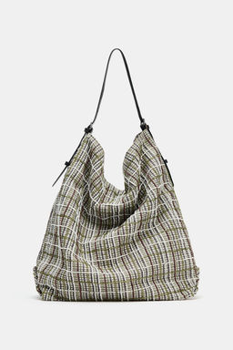 BOLSO SHOPPER APLIQUES BRILLOS / Verde - Zara фото 3