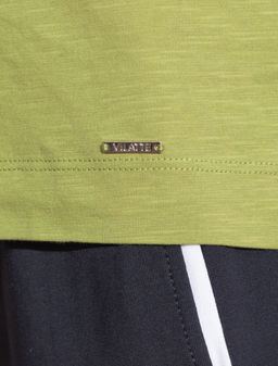 Свободная футболка из фактурного 100% хлопка флам