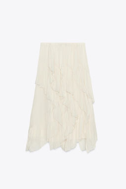 ZW COLLECTION COTTON GAUZE SKIRT - Zara фото 15