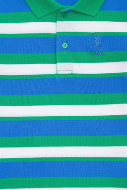 Зеленая футболка с воротником-поло для мальчика Неожиданная скидка в корзине - U.s. polo assn фото 3