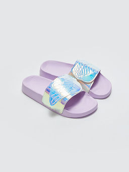 Hologram Bask?l? K?z ?ocuk Terlik