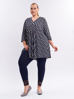 Леггинсы с кружевом LL12939DBL05