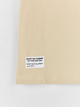 Футболка для мальчиков бежевая с надписью - Mark formelle фото 7