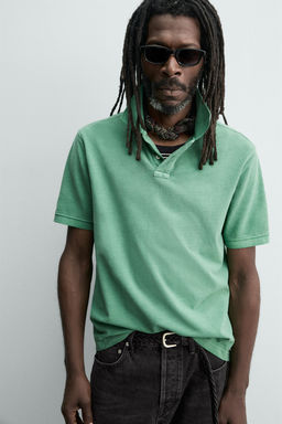 POLO PIQU? LAVADO AARON LEVINE X ZARA / Negro  фото 13