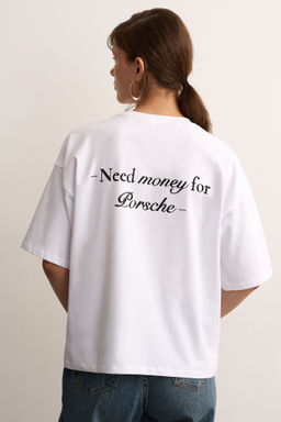 Футболка с принтом need money